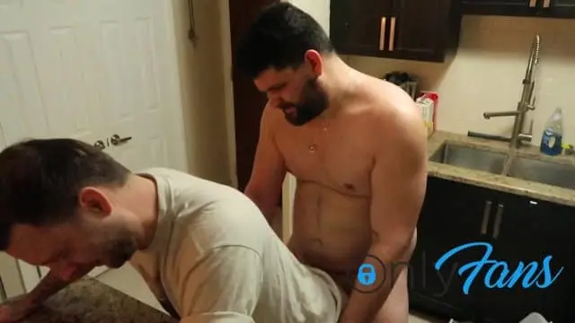 Fucked over the counter top Doggy Style