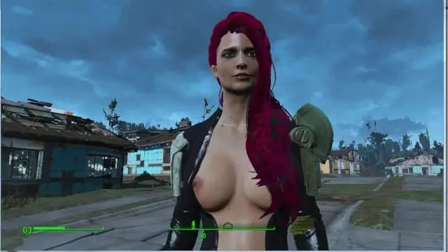 Сексуальная россиянка Наташа с красными волосами | Fallout 4 Sex Mod